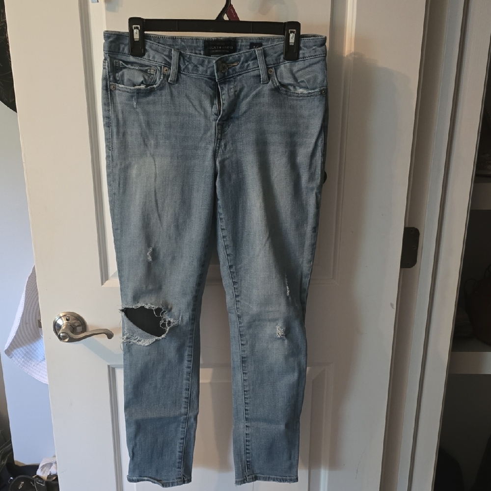 Lucky Brand Blue Ankle Cropped Jeans